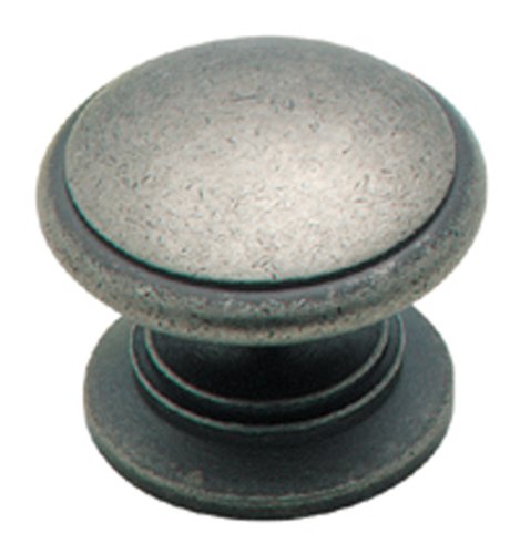 Amerock BP1466WN Hint of Heritage Knob, Weathered Nickel, 1-1/4-Inch Diameter