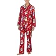 Nick & Nora® Flannel Coat Pajamas - Red Reindogs Red