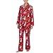 Nick & Nora® Flannel Coat Pajamas - Red Reindogs Red