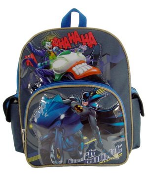  BATMAN TODDLER BACKPACK - JOKERS BIKE