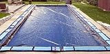 BETTER Blue/Black Winter Cover for 16 ft. x 36 ft. Rectangular Pool with 4 ft. x 8 ft. Right Step