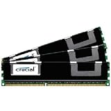 Crucial Technology CT3CP25672BA1339 6 GB (2 GBx3) 240-pin DIMM DDR3 PC3-10600 CL=9 Unbuffered ECC DDR3-1333 1.5V 256Meg x 72 Memory Kit
