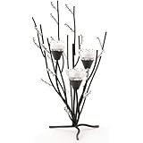 Gifts & Decor Crystal Tree Black Tealight Candle Holder