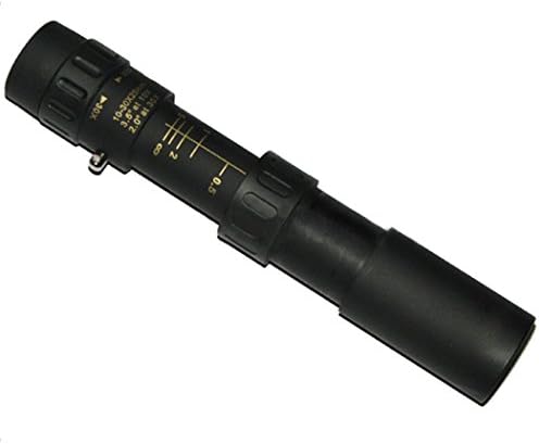 Monocular Telescope by Junadeal, 10-30x25 Pocket-size Mini HD Metal Monoculars for Hunting Camping Golf Hiking Fishing Bird Watching, Black