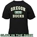 NCAA Oregon Ducks Toddler Black Glow-in-The-Dark T-Shirt