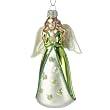 Glass Irish Angel Christmas Ornament