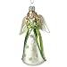 Glass Irish Angel Christmas Ornament