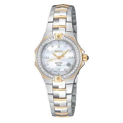 Seiko Womens Coutura Diamond Two-Tone Watch #SXDA38