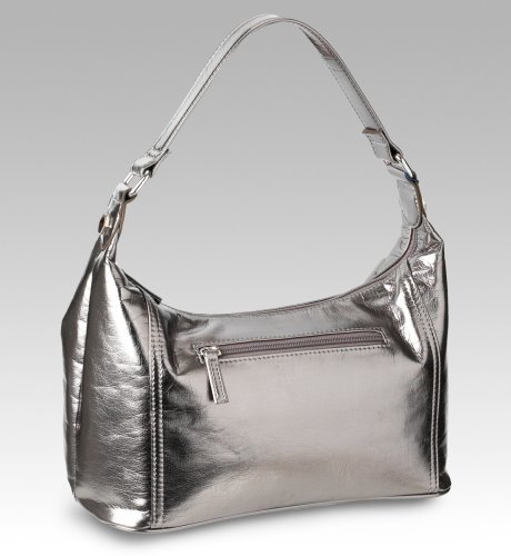 Metallic-Effect Scoop Bag