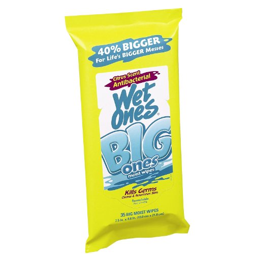 Wet Ones Big Ones Antibacterial Wipes - Citrus Scent: 35 Count