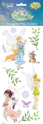 Childrens Toyshop  Toys : Disney Fairy Fairies Tinkerbell Mini Wall Stickers