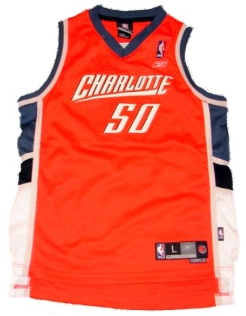 Charlotte Bobcats Reebok Emeka Okafor #50 Jersey Orange Youth (L)