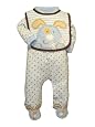 Adorable Snap Front Sleep N Play with Bib by Just Born