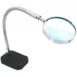2x Flexible Desktop Magnifier Jewelers Hands Free Tool
