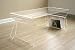 Unique Acrylic Clear Coffee Table with Magazine Ra