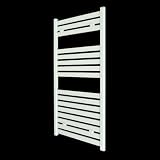 Oliena Flat White Heated Bathroom Towel Rail Radiator X Mm 1200 600 Picture