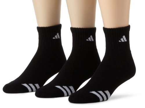 adidas Men's Cushioned 3ST 3-Pack QTR Sock
