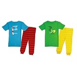 Dr Seuss Toddler Short Sleeve PJ Set (12M, Cat in Hat/Green Eggs)