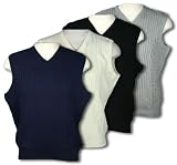 Reebok Golf Men's Athletic Sweater Vest, Cable Knit Sleeveless V-neck Reebok Golf Men's Athletic Sweater Vest, Cable Knit Sleeveless V-neck