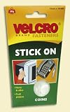 GENUINE VELCRO® BLACK SELF ADHESIVE STICK ON 16MM COINS SPOTS