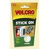 Velcro Stick On Coins 16mm x 16 Sets - Black