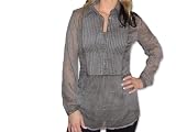 GIN TONIC Festliche Markenbluse – Bluse langarm – grau Reviews