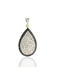 14kt Solid Gold 1.3ct Pave Diamond Fine Pendant Jewelry