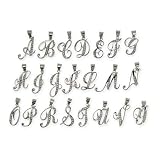 Eve's Addiction Sterling Silver Cubic Zirconia Cursive Initials, Initial y