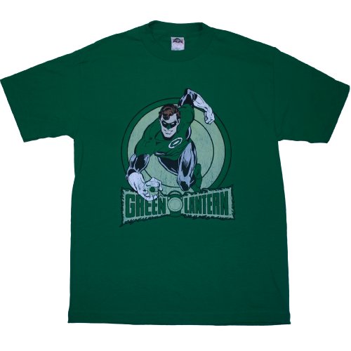  DC GREEN LANTERN LOGO Kelly Green Cotton T-shirt