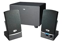 Cyber Acoustics CA-3001RB 2.1 Subwoofer/Satellite System- Black