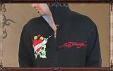 Ed Hardy Lucky Skull Black Zip Up Hoodie