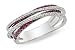 5/8 Carat Ruby and Diamond 14K White Gold Ring 5/8 Carat Ruby and Diamond 14K White Gold Ring