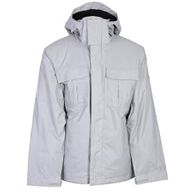 Buy Bonfire Rainier Snowboard Jacket Silver by Bonfire
