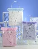 Lavender Robe in Maribou Bag