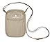 eagle creek RFID Blocker Neck Wallet - Durable and Lightweight Travel Passport and Valuables Organizer with Hook and Loop Closure and Adjustable Neck Strap, Tan