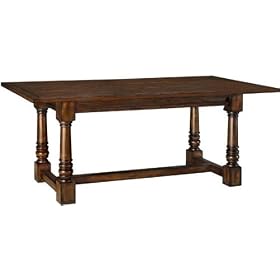 Lauren Dining Table, 31Hx78L, BROWN