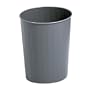 Safco(R) Round Wastebasket, 5 7/8 Gallons, Charcoal, 1 Count  (9604)