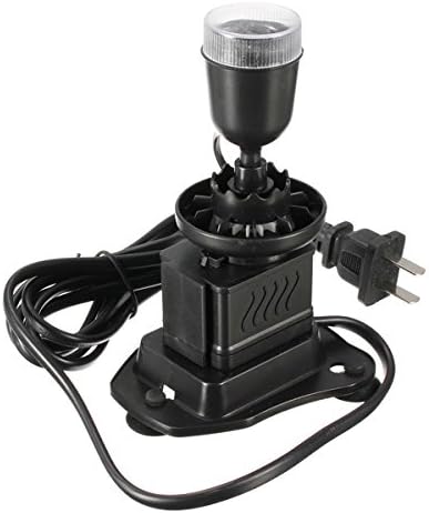 Aquarium Fish Tank Submersible Air Pump With 4 LED Blue Lights US PLug