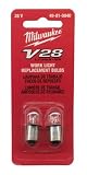 Milwaukee 49-81-0040 V28 2-Pack Work Light Replacement Bulbs