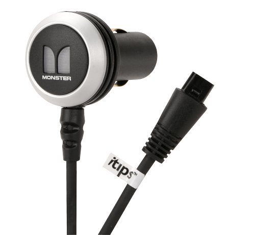 Monster Mobile 15 Watt Car Charge it Plus Low Profile Charger with 3 stage indicator