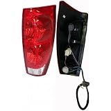 02-05 CHEVY CHEVROLET AVALANCHE TAIL LIGHT RH (PASSENGER SIDE) TRUCK, Assy, All Red... by Parts Train