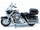 Review Maisto  / Die-cast Model Harley Davidson FLHTPI Electra Glide Police (1:18 scale in Black and White)