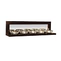 Java Benton Mirror with Candleholders - 17x4.5"