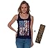 Awkwardstyles Women's American Flag Distressed Tank Top 4th July Tank