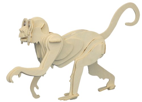 Childrens Toyshop  Toys : Monkey - Woodcraft Construction Kit