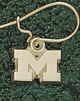 Anderson Jewelry Michigan Wolverines Gold 1/4 Font Charm