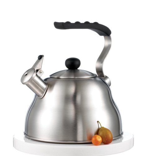 "Creative Home Athena 3-Quart Teakettle, Brushed Stainless Steel"