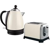 Sabichi Living Manhattan Cream Kettle and Toaster Set