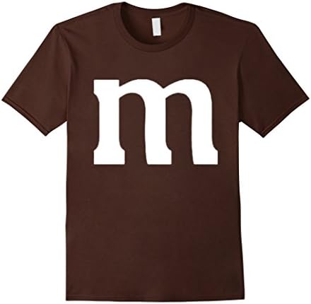 Men's Halloween Tshirt - M&amp;M Candy Costume Large Brown
