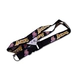 Los Angeles Lakers Clip Lanyard Keychain Id Ticket - Black